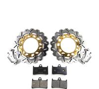 Arashi Kit dischi e pastiglie per freni anteriori per Ya.ma.ha XP T-MAX 500 2008-2011 Accessori di ricambio Oro 2009 2010