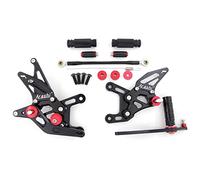 Arashi Pedane Regolabili Compatibili con Yamaha YZF R1 2009-2014, Nero