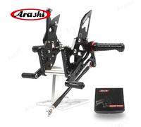 Arashi Per SUZUKI GSXR1000 2005 2006 CNC Rider Rearset Pedane Regolabili Pedane Poggiapiedi GSX-R1000 GSXR 1000 05 06 Black