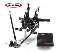 Arashi V2.0 Rider Poggiapiedi Per HONDA CBR600RR SC59 2007 2008 CBR 600 CBR600 RR Pedane Regolabili Poggiapiedi Posteriore Black