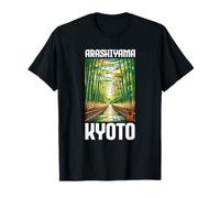 Arashiyama Kyoto Bamboo Mori Kanji Anime Otaku Souvenir Maglietta