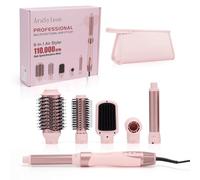 AraSyelon 6 in 1 Styler Multifunzione per Capelli - Phon Professionale, Spazzola Aria Calda (32/68mm), Arricciacapelli Automatico 32mm, Spazzola Lisciante, 110.000giri/min, con Ioni