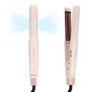 AraSyleon Piastra & Arricciacapelli 2 in 1 con Ceramica Ioni Negativi, 4 Temp (160-220°C), Aria Fredda per Styling Duraturo, Riscaldamento Rapido 30s, Rosa