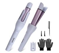 AraSyleon 32mm Arricciacapelli Automatico, 2 in 1 Arricciacapelli + Piastra Capelli, Rivestimento in Ceramica, 3 Temp(160°C-200°C), Riscaldamento PTC e Acconciature Durature