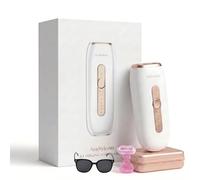 AraSyleon Epilatore IPL Con Raffreddamento Allo Zaffiro Per Uomo E Donna | Ampia Finestra Luminosa Da 4,5 cm², 5 Livelli Di Intensità, Inclusi Occhiali Protettivi, Rasoio E Borsa Portaoggetti