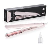 AraSyleon Piastra a Vapore Infrarossi con Piastre in Ceramica da 90mm - Perfetta per Capelli Ricci e Spessi, Lisciatura Rapida con Morbidezza e Protezione (140-220°C, Spegnimento Auto)