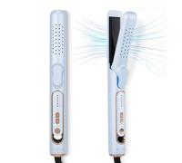 AraSyleon Piastra & Arricciacapelli 2 in 1 con Ceramica Ioni Negativi, 5 Temp (140-220°C), Aria Fredda per Styling Duraturo, Riscaldamento Rapido 30s, Blu