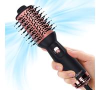 AraSyleon Reise Spazzola Asciugacapelli con Aria Calda, Spazzola Phon per Capelli con 3 Livelli di Temperatura per Stirare e Arricciare, Leggera (275g) Doppia Tensione (100-240V), 700W