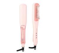 AraSyleon Spazzola Stira Capelli a Vapore - 3 Livelli Temperatura (150°C-210°C), Riscaldamento Rapido 30s, Piastre Ceramica, Design Sicuro, per Tutti i Capelli, Rosa