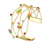 ARATLENCH Cinco De Mayo - Bracciale rigido da donna messicano Holiday Sombrero Pinata Cactus Decor Open Cuff Statement Chunky regolabile braccialetto rigido Messico Concerto Festival Parata Accessori