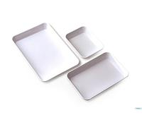 Araven 24 vassoi fast food anallergici bianchi 28x19xh.4 cm.