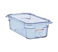 Araven GP575 GN1/4 - Contenitore alimentare in ABS, 100 mm, colore: Blu