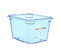 Araven GP586 - Contenitore per alimenti in ABS GN 1/2, 200 x 325 x 265 mm, colore: Blu