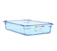 Araven GP589 - Contenitore per alimenti in ABS, formato 1/1, 100 x 530 x 325 mm, colore: Blu