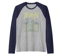 Arawn Re delle Terre Deadlands Celtica Morte Dio Maglia con Maniche Raglan