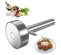 Arazooyi Paletta per falafel con foro, in acciaio inox, professionale, per falafel, strumento per falafel, sicuro per alimenti e non appiccicoso