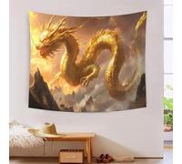 Arazzo 3D Stampato Drago Sacro, Poliestere Morbido Senza Odori Designer in Alta Definizione Buona Fortuna, Decorazione Casa Per Camera & Salotto, Regalo Premium 100cmx150cm
