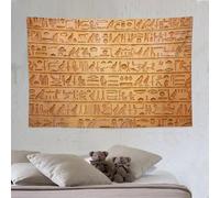 Arazzo antico Egitto da appendere alla parete, murales egiziani vintage, geroglifici, arazzi retrò, arredamento per la casa per soggiorno, camera da letto, appartamento, fattoria, dormitorio, 60"x90"