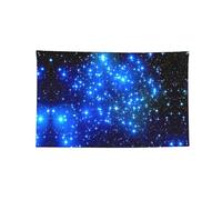 Arazzo blu con stelle brillanti in 3 misure, per dormitorio, decorazione per laurea e matrimonio