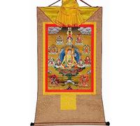 arazzo buddista thangka, Arazzo Buddista, Thangka Tibetano, Otto Forme di Padmasambhava, Loto Nato, for la Meditazione della Decorazione Domestica Zen (Color : Blu, Size : Large(85Cm*63Cm (Color : Sm