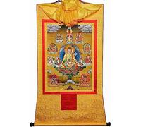 arazzo buddista thangka, Arazzo Buddista, Thangka Tibetano, Otto Forme di Padmasambhava, Loto Nato, for la Meditazione della Decorazione Domestica Zen (Color : Blu, Size : Large(85Cm*63Cm (Color : Me