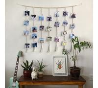 Arazzo da Appendere a Parete in Cotone Boemia con 30 Clip per Espositore Decorat