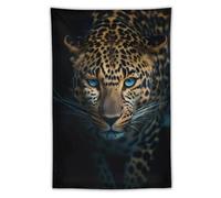 Arazzo Da Parete Aesthetic Leopards Animals Face Cool Eyes Flags Tapestries Decorazione Arazzi Moderni Arazzo Da Appendere Per Living Room Festa Dormitorio 130X152CM