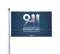 Arazzo da parete con bandiera da 3 x 5 piedi "9/11 We Will Never Forget" per esterni