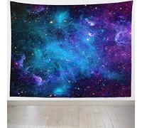 Arazzo Da Parete Galaxy Starry Night Outer Space Trippy Nebula Sparkle Stars Universe Arazzo Da Appendere Decorazione Tapestries Colorato Arazzi Per Living Room Dormitorio 130X152CM