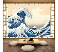 Arazzo Da Parete Great Waves Japan Kanagawa Painting Tapestry Multiuso Arazzo Da Appendere Moderni Arazzi Per Festa Camera Da Letto Living Room 130X152CM