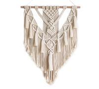 Arazzo da Parete Macrame Arazzi e Tappezzeria in Cotone Arazzo da Parete Camera da Letto Boemo per Appartamento Soggiorno Sfondo Decorazione,White 00a