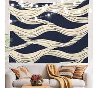 Arazzo Da Parete Maritime Inspired Rope Wave Nautical Arazzi Multiuso Tapestries Colorato Tapestry Per Camera Da Letto Living Room Dormitorio 130X152CM