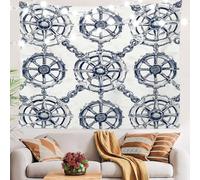 Arazzo Da Parete Maritime Nautical Ship Elements Tapestry Colorato Arazzo Da Appendere Decorazione Arazzi Per Dormitorio Festa Living Room 130X152CM