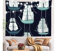 Arazzo Da Parete Maritime Nautical Ship Sailing Vessels Tapestries Moderni Arazzi Decorazione Tapestry Per Dormitorio Living Room Festa 130X152CM