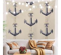 Arazzo Da Parete Maritime Ship Anchors Rope Details Tapestry Moderni Arazzi Decorazione Tapestries Per Festa Dormitorio Living Room 130X152CM