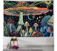 Arazzo Da Parete Mushroom Psychedelic Eyes Trippy Sea Peacock Bohemian Abstract Tapestry Colorato Arazzo Da Appendere Decorazione Arazzi Per Camera Da Letto Dormitorio Living Room 130X152CM