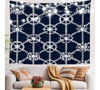 Arazzo Da Parete Nautical Maritime Ship Elements Chain Tapestry Moderni Arazzo Da Appendere Decorazione Arazzi Per Camera Da Letto Living Room Festa 130X152CM