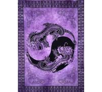Arazzo da parete VIOLA mandala bohemian hippie arte da parete decorazione cas...