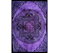 Arazzo da parete VIOLA mandala bohemian hippie arte da parete decorazione cas...