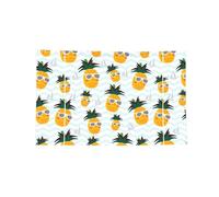 Arazzo decorativo con stampa di ananas, in poliestere, con ganci e occhielli, per palestra e garage