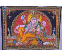 Arazzo Decorativo Dipinto Di Ganesh Dio Elefante Hindu Ganesha