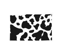 Arazzo decorativo stampato con mucca, striscione in poliestere con ganci e occhielli per palestra e garage