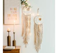 Arazzo In Macramè Con Perline E Pendente A Civetta Per La Nursery