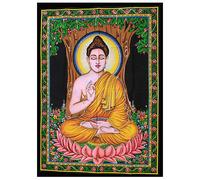 ARAZZO INDIA SARASWATI affresco a mano arte orientale feng shui induismo new age