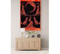 Arazzo indiano hippie in cotone mandala da appendere al muro poster luna pian...