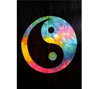 Arazzo indiano multi yin yang da appendere al muro decorazione casa poster hi...