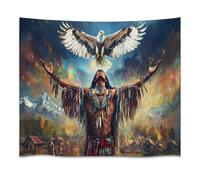 Arazzo Native Eagle American Art Arazzi Appeso