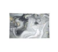 Arazzo orizzontale stampato in pietra marmorizzata orientale, bandiera durevole per interni ed esterni per fraternità e festival