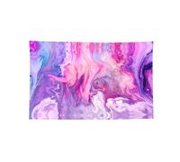 Arazzo orizzontale stampato variopinto viola di marmo della stanza, bandiera all'aperto dell'interno durevole per le fraternità e le feste