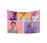 Arazzo Personalizzato, Stampa uno qualsiasi dei vostri Design Foto/Testo/Logo Wall Hanging Art Decor per matrimonio, famiglia, festival, regali di compleanno.75x100cm